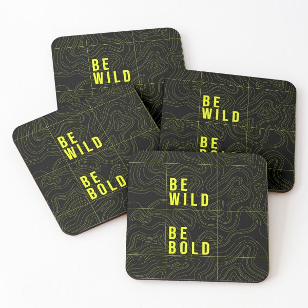 Item preview, Be wild Be bold | yellow motivacional designed and sold by Terra Track Art.