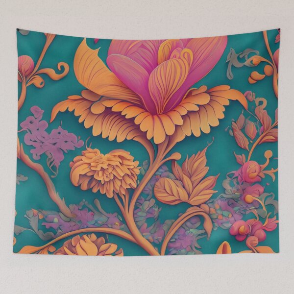 Item preview, Flower Pattern Tapestry designed and sold by jsebouvi.