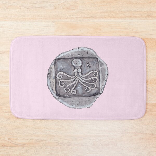 Item preview, ERETRIA TETRADRACHM EUBOEA ISLAND, ANCIENT GREEK-white and light pink designed and sold by BEATRIZ ABAITUA.