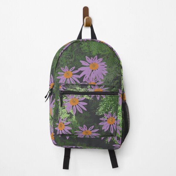Item preview, Purple Chrysanthemum Blossom - Floral Pattern on Green Foliage  designed and sold by Yolanda Designs.
