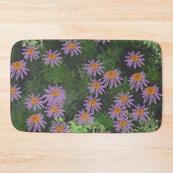 Item preview, Purple Chrysanthemum Blossom - Floral Pattern on Green Foliage  designed and sold by Yolanda Designs.