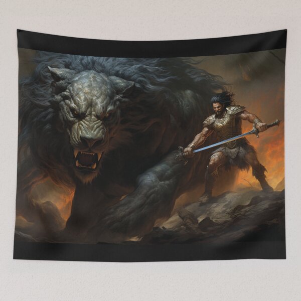 Item preview, The Savage Slayer's Battle of Beasts designed and sold by JLCableStudio.