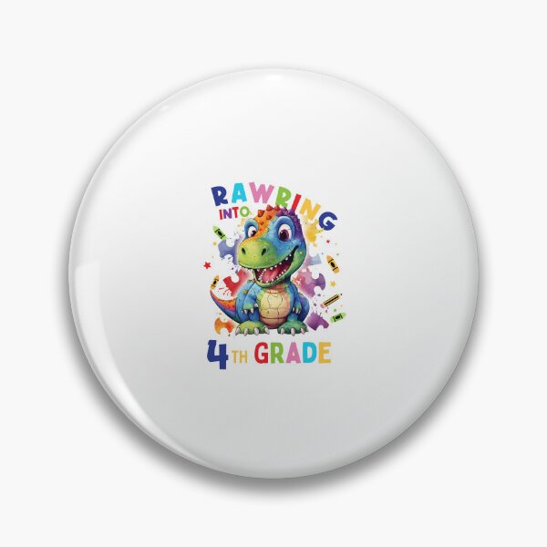 Item preview, Back to School Rawring Into 4th Grade T-Rex Dinosaur designed and sold by aylastyle.