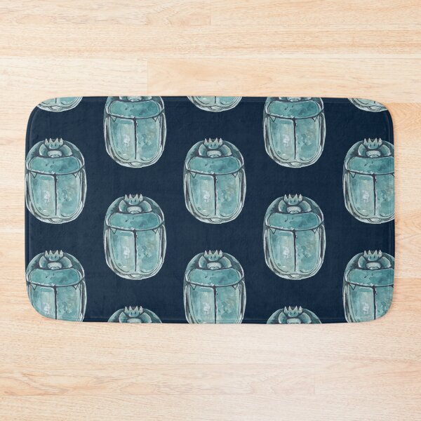 Item preview, SCARAB BEATLE, EGYPTIAN AMULET-navy blue designed and sold by BEATRIZ ABAITUA.