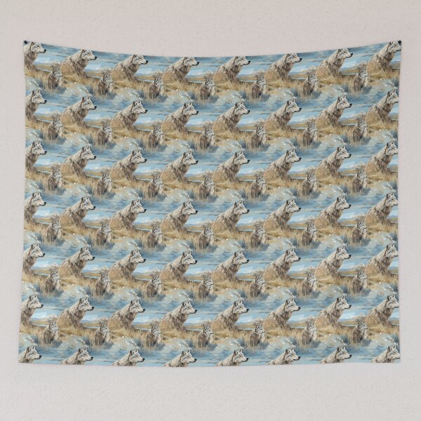 Item preview, Wild Wolves on the Tundra designed and sold by EvokeArtisan.