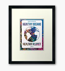 Style 2: World Oceans Day poster Framed Print