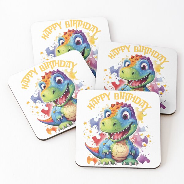 Item preview, Happy Birthday -  Cute Happy T-Rex Dinosaur designed and sold by aylastyle.