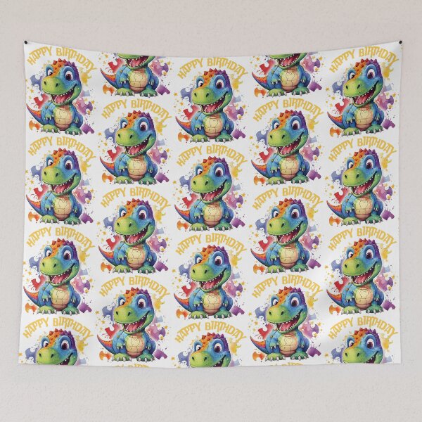 Item preview, Happy Birthday -  Cute Happy T-Rex Dinosaur designed and sold by aylastyle.