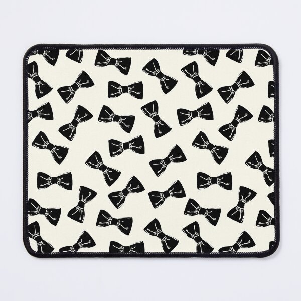 Item preview, Bowtie Illustration Pattern Black and Ivory designed and sold by BONBcreative.