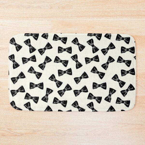 Item preview, Bowtie Illustration Pattern Black and Ivory designed and sold by BONBcreative.