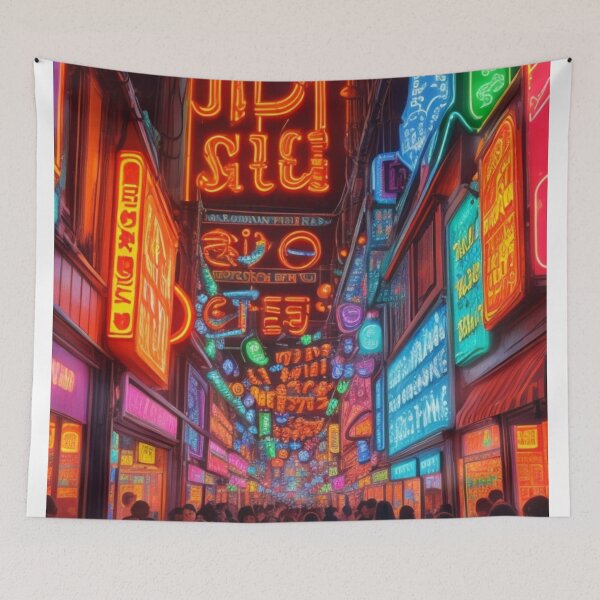 Item preview, Neon alley  designed and sold by mikaws.