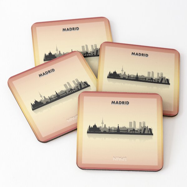 Item preview, Madrid, Spain Skyline w/Reflected Silhouette designed and sold by we-rove.