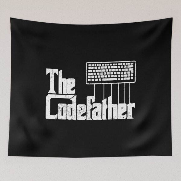Item preview, Funny Programmer Dad Gift The Codefather Vintage Coder designed and sold by jingdomdesgine.