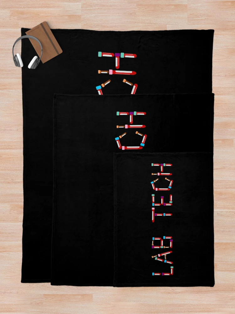 Thumbnail 5 of 6, Throw Blanket, Lab Tech designed and sold by gracefullizard.
