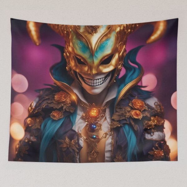 Item preview, Disguised man with golden horns designed and sold by Girih.