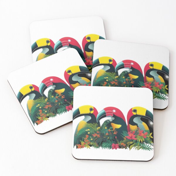 Item preview, look at this beautiful family of toucans they can be in your wardrobe NOW! designed and sold by Animalissima.