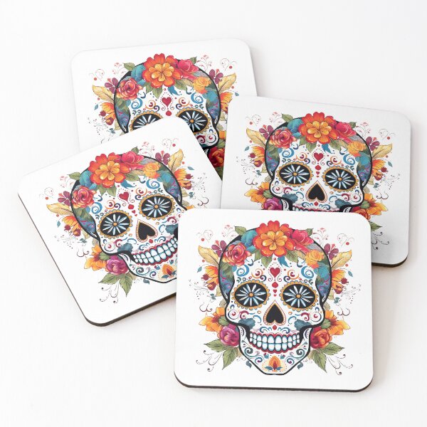 Item preview, Sugar skull designed and sold by Willow Art Boutique.