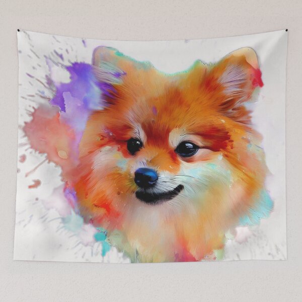 Item preview, Finnish Spitz Splash Art designed and sold by The Digital Compass.