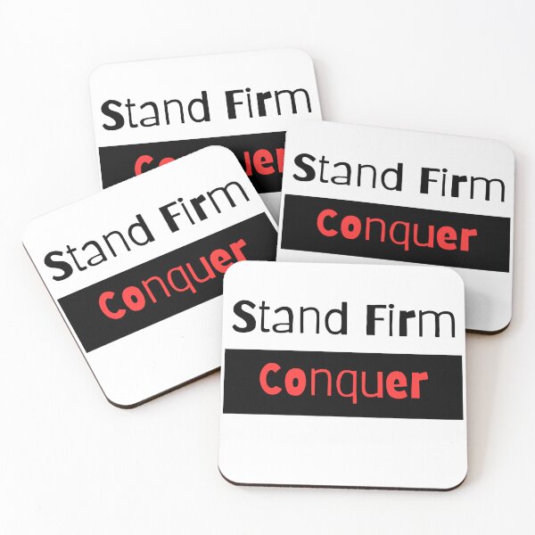 Item preview, Stand Firm & Conquer designed and sold by PoliticalArtist.