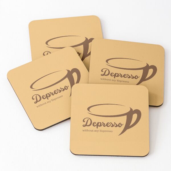 Artikelvorschau, Depresso ohne meinen Espresso, Kaffee entworfen und verkauft von Wordsmith-Wear.