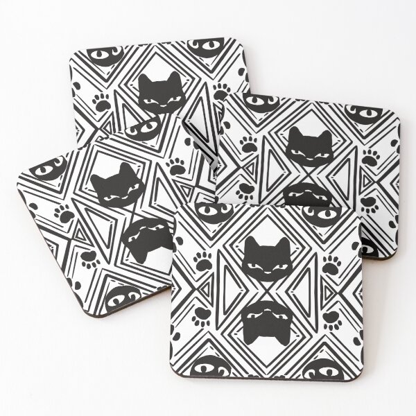 Item preview, Geometric Black Cat designed and sold by Amysartoffaces.