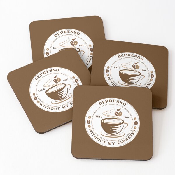 Artikelvorschau, Depresso ohne meinen Espressokaffee entworfen und verkauft von Wordsmith-Wear.
