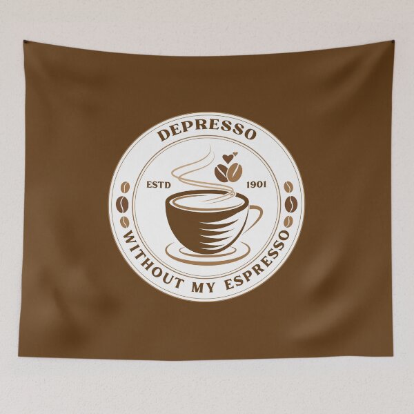 Item preview, Depresso Without My Espresso Coffee designed and sold by Wordsmith-Wear.