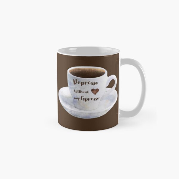 More Espresso Less Depresso Depression Coffee Funny Humor Ceramic Coffee  Mug, Novelty Gift Mugs for …See more More Espresso Less Depresso Depression