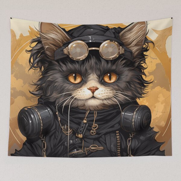 Item preview, "Feline fantasy, cute catboy" designed and sold by Art-Vortex-fr.