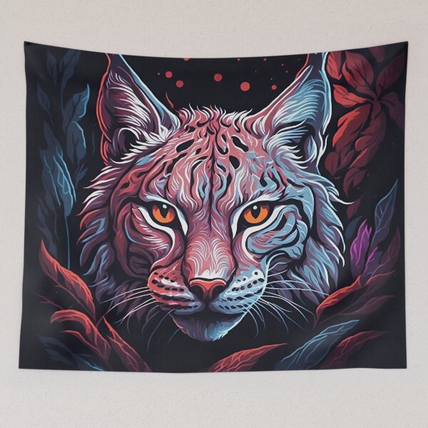 Item preview, Red Lynx Painting designed and sold by AnimalLover4eva.