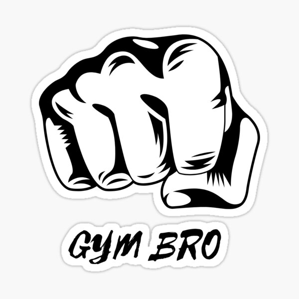 Gym Bro Only Arms | Sticker