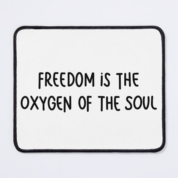 Item preview, Freedom is the Oxygen of the Soul designed and sold by vibookcrate.