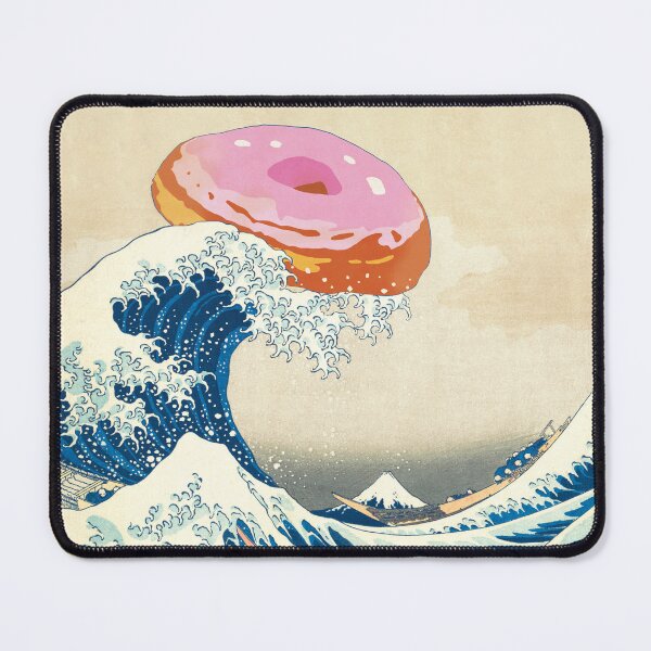 Item preview, Donut lovers version of "The Great Wave off Kanagawa" by Hokusai. designed and sold by Luggnagg.
