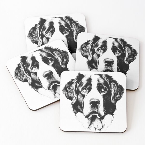 Item preview, Saint Bernard T-shirt Art Sticker designed and sold by allthis.
