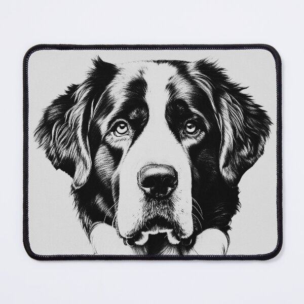 Item preview, Saint Bernard T-shirt Art Sticker designed and sold by allthis.