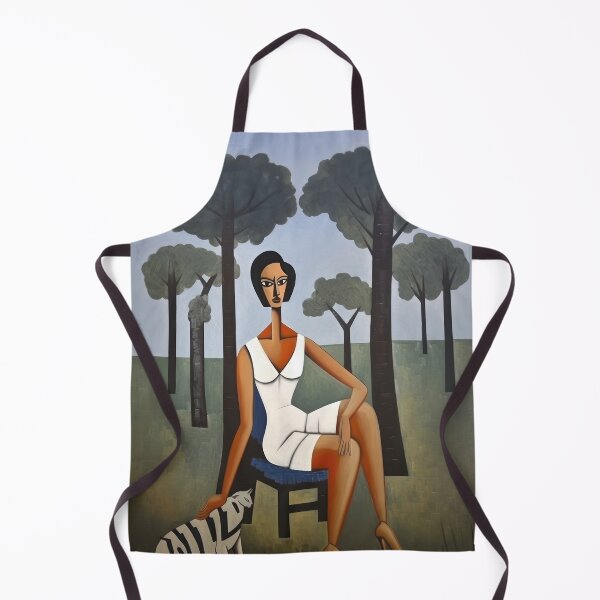 Item preview, Portrait of Cat and Woman on the Savannah designed and sold by YoPedro.
