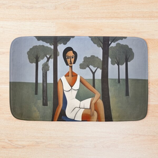 Item preview, Portrait of Cat and Woman on the Savannah designed and sold by YoPedro.