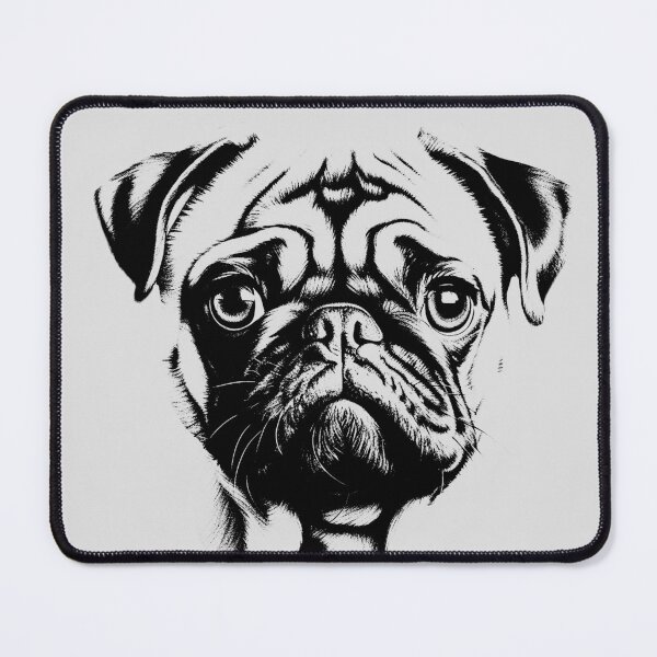 Item preview, Pug T-shirt Art Sticker designed and sold by allthis.