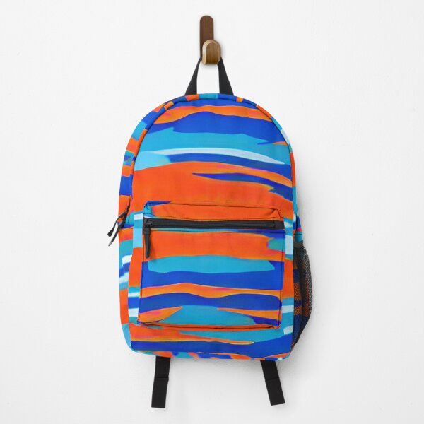 Item preview, Stripes in blue and orange designed and sold by blackwhiteblue.