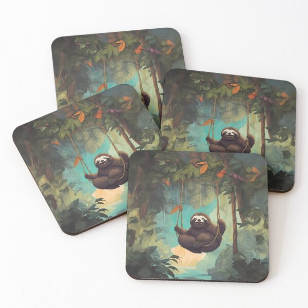 Item preview, Happy sloth in the jungle designed and sold by HipMoon.