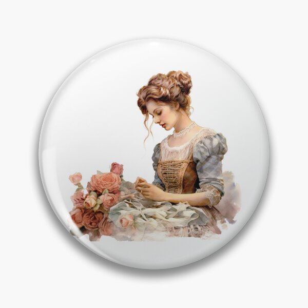 Artikelvorschau, Vintage antikes Nadelspitzen-Blumenkunstwerk aus der Edwardianischen Ära entworfen und verkauft von imjolie.