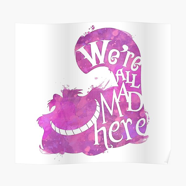 Poster Alice Im Wunderland Redbubble