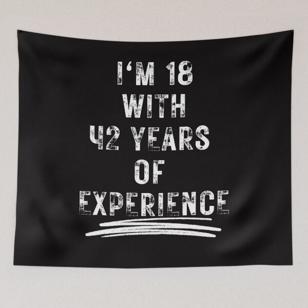 Item preview, Funny Im 18 With 42 Years Of Experience 50 Years Birthday designed and sold by MagicSD Designs.