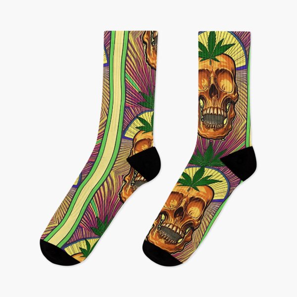 Item preview, Weed After Death 58 - Stoner Skull Art designed and sold by Benito Del Ray.
