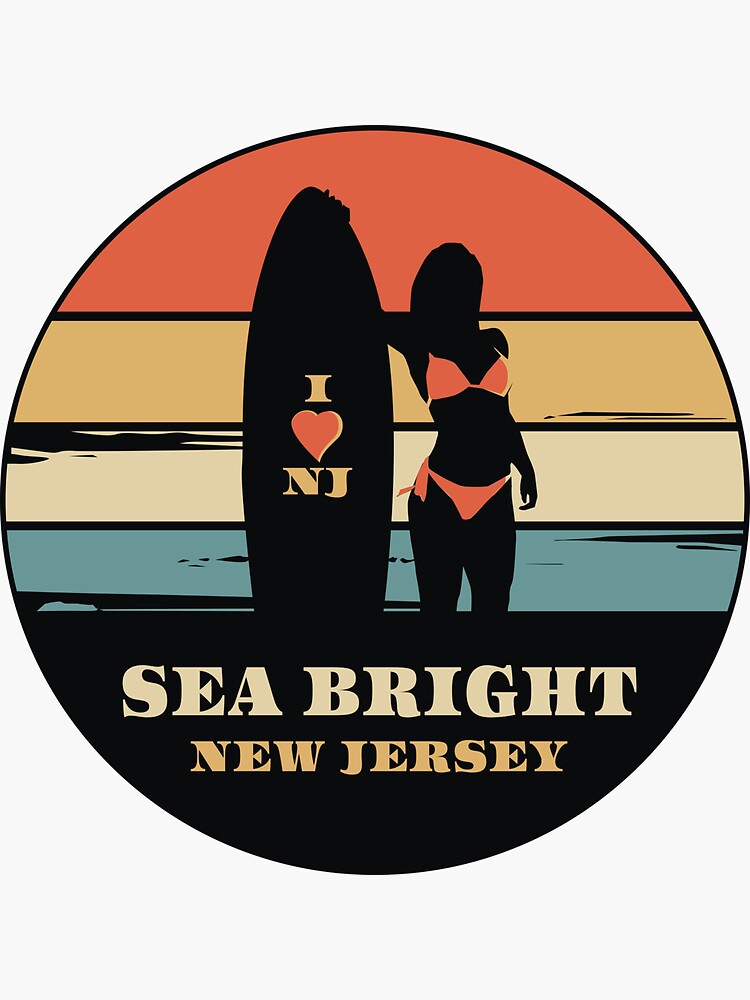 Ocean City New Jersey Surfer Poster for Sale by NewJerseyArt