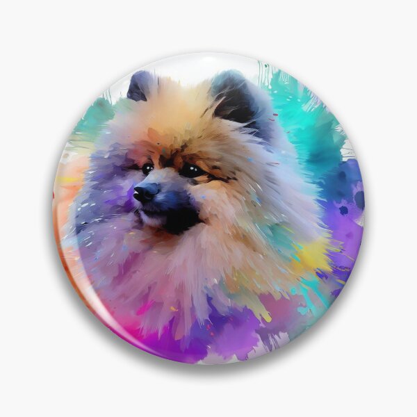 Item preview, Keeshond Splash Art designed and sold by The Digital Compass.