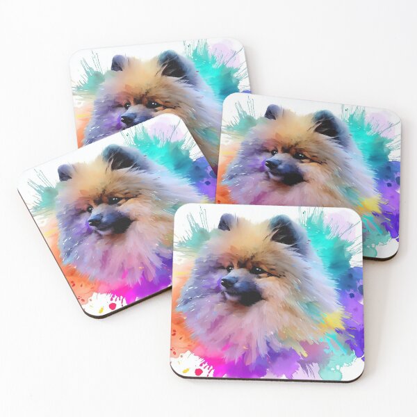 Item preview, Keeshond Splash Art designed and sold by The Digital Compass.