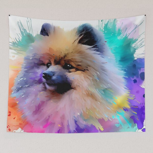 Item preview, Keeshond Splash Art designed and sold by The Digital Compass.