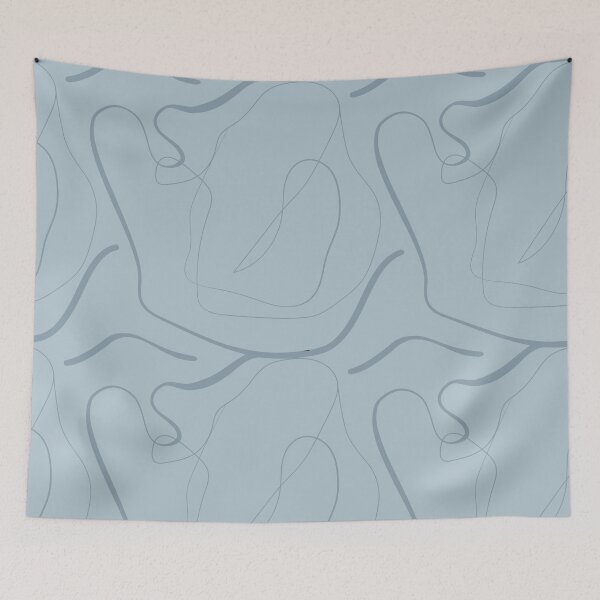Item preview, Copia de Minimalistic blue and white abstract pattern designed and sold by CosasAutenticas.