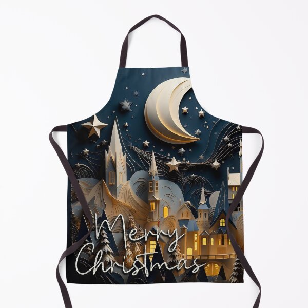 Item preview, Merry Christmas 3d Winter scene Christmas town at night designed and sold by Inktown.
